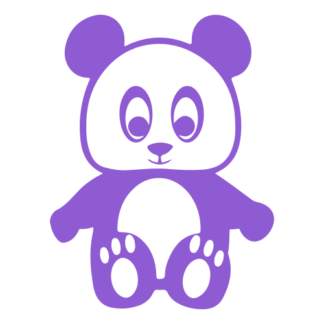 Hugging Panda Decal (Lavender)